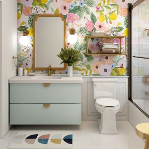 Цветная и яркая ванная комната: как преобразить санузел в Мошково - moshkovo.mebel54.com | фото