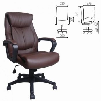 Кресло офисное BRABIX Enter EX-511 (коричневый) в Мошково - moshkovo.mebel54.com | фото