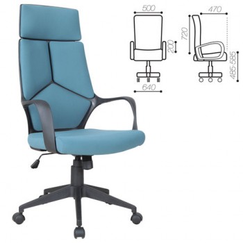 Кресло офисное BRABIX Prime EX-515 (голубая ткань) в Мошково - moshkovo.mebel54.com | фото