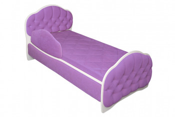 Кровать 160 Гармония 67 Светло-фиолетовый (мягкий бортик) в Мошково - moshkovo.mebel54.com | фото