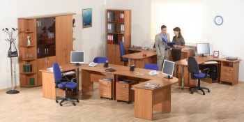 Мебель для персонала Альфа 61 Ольха в Мошково - moshkovo.mebel54.com | фото