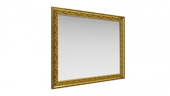 Зеркало навесное "Айрум"/(дуб кальяри / профиль: золото с орнаментом) в Мошково - moshkovo.mebel54.com | фото